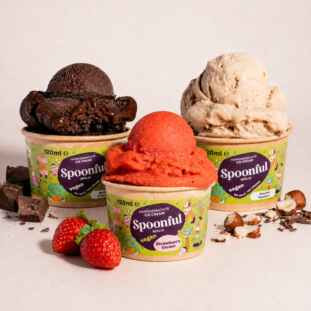Vegane Eis-Probierbox – 14 Eisportionen in 3 Sorten